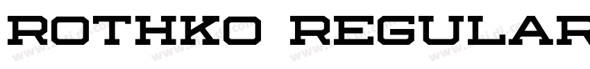 ROTHKO Regular字体转换